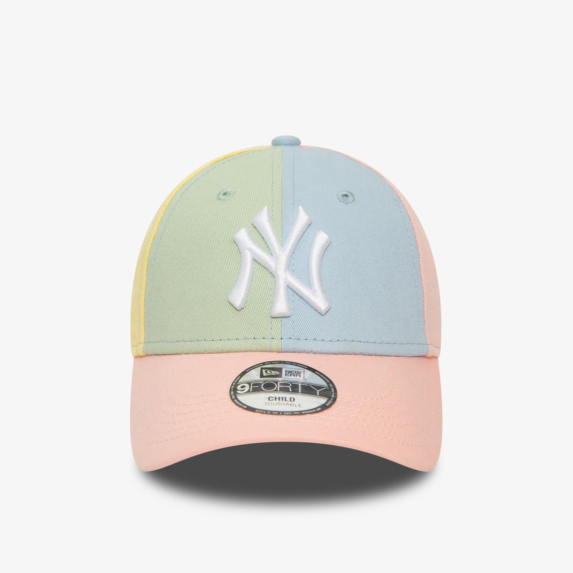 New Era 9FORTY New York Yankees MLB Block Çocuk Renkli Şapka