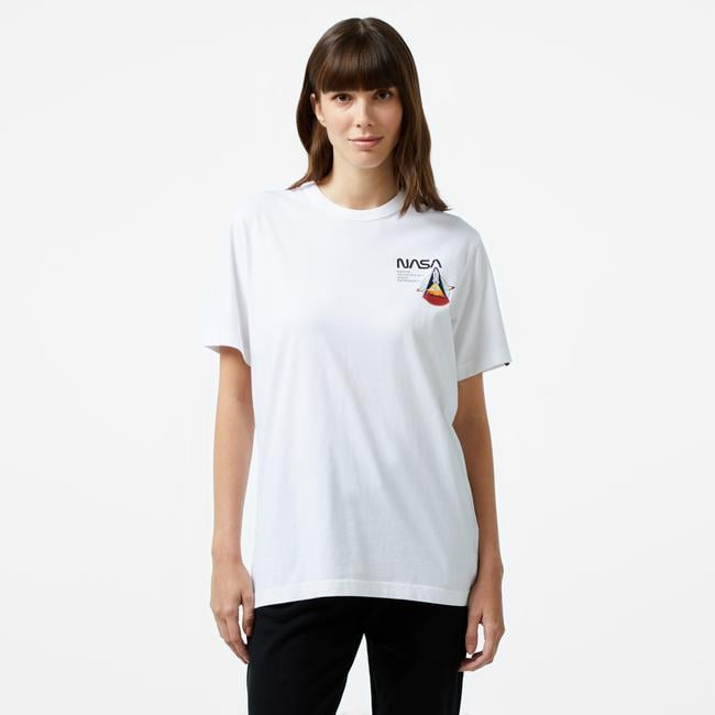 Alpha Industries  Columbia Sts-1 Unisex Beyaz T-Shirt