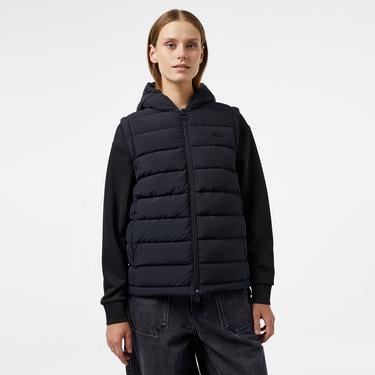  Kadın Regular Fit Kapüşonlu Siyah Mont