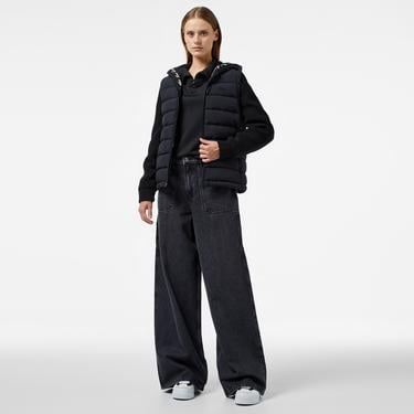  Kadın Regular Fit Kapüşonlu Siyah Mont