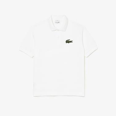  Lacoste Unisex Loose Fit Beyaz Polo
