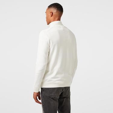  Nautica Erkek Beyaz Standart Fit Dik Yakalı Triko