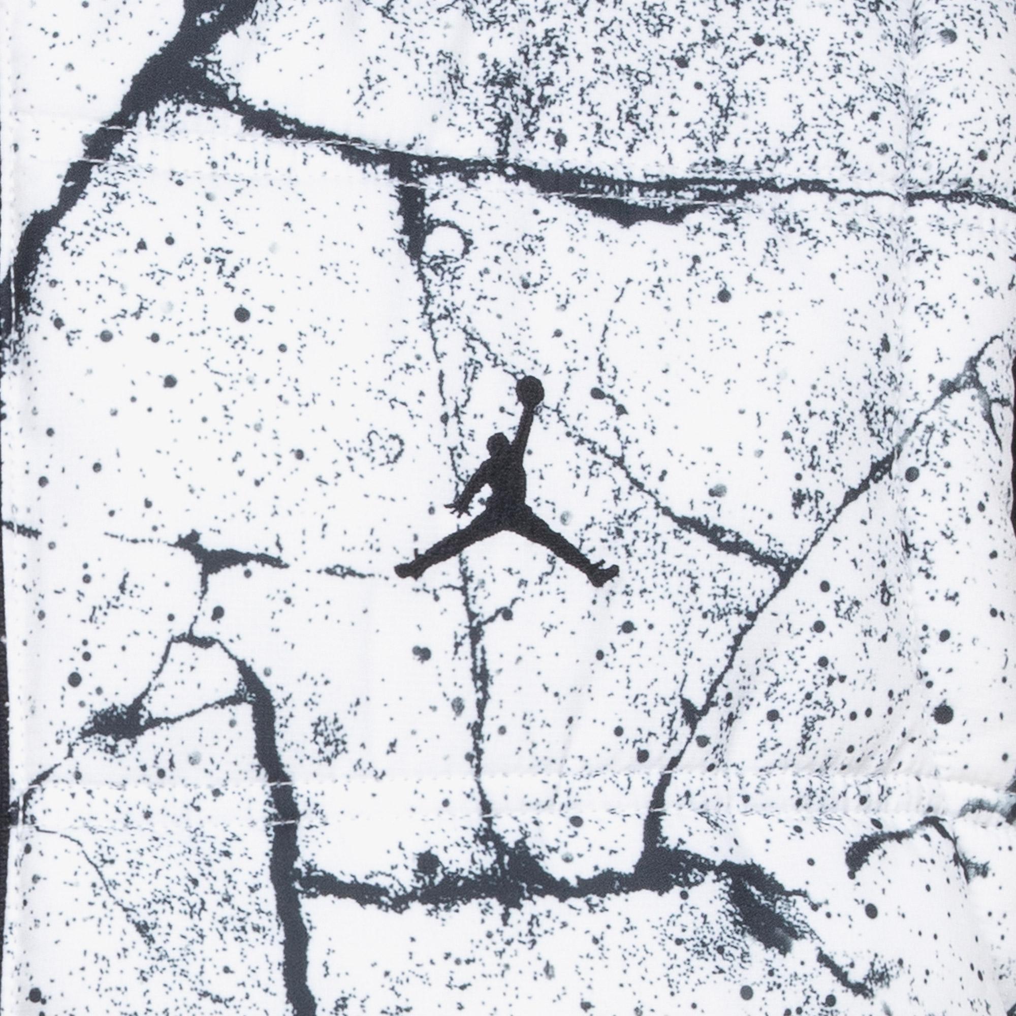 Jordan 2 Fer Çocuk Gri/Siyah Kapüşonlu Mont