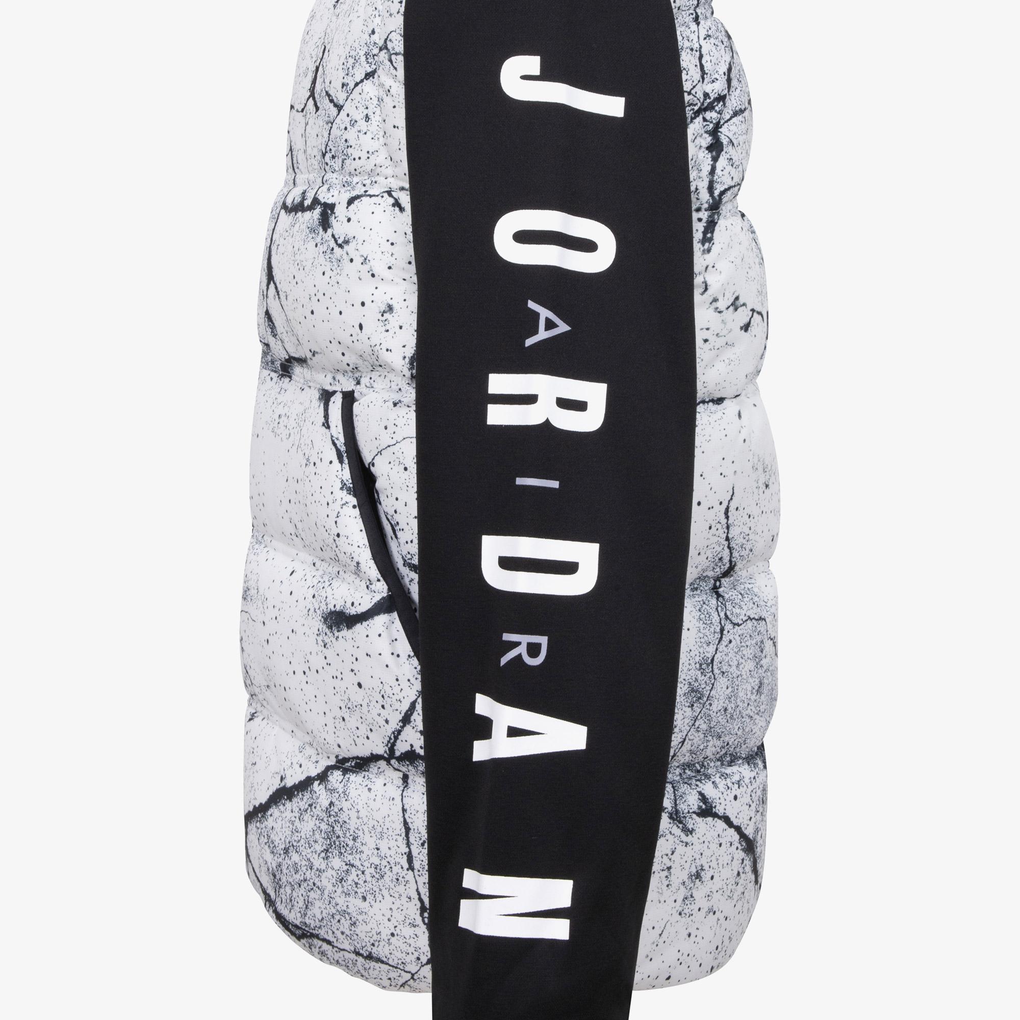 Jordan 2 Fer Çocuk Gri/Siyah Kapüşonlu Mont