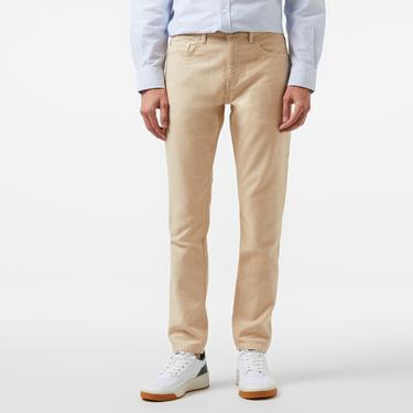  Erkek Slim Fit Chino Bej Pantolon