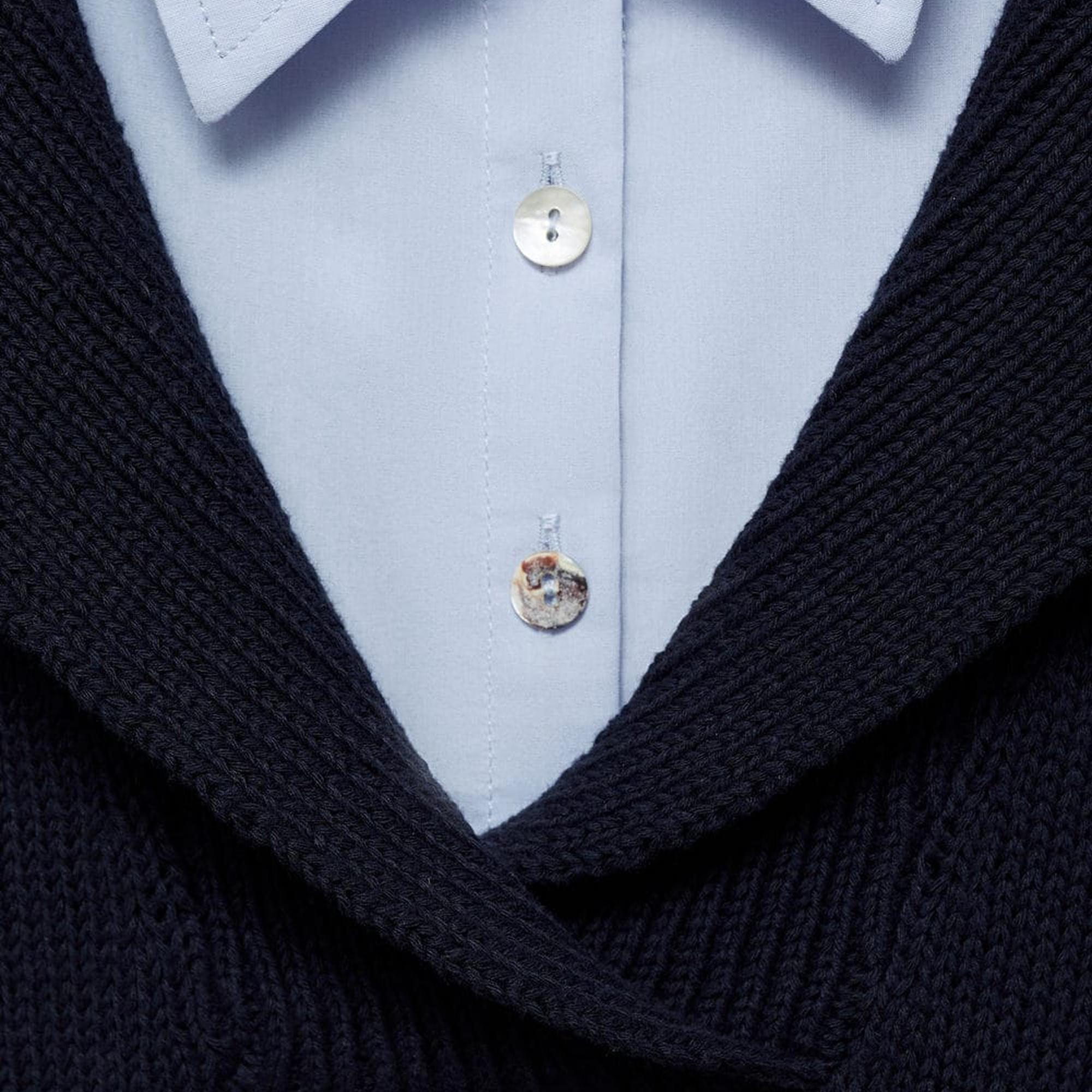 Mango Kadın Kombine Gömlek Kazak Lacivert