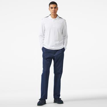  Nautica Erkek Beyaz Classic Fit Uzun Kollu Polo