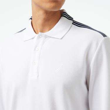  Nautica Erkek Beyaz Classic Fit Uzun Kollu Polo