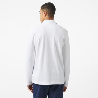 Nautica Erkek Beyaz Classic Fit Uzun Kollu Polo