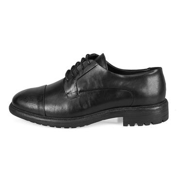  Darly Siyah Erkek Deri Günlük Ayakkabı