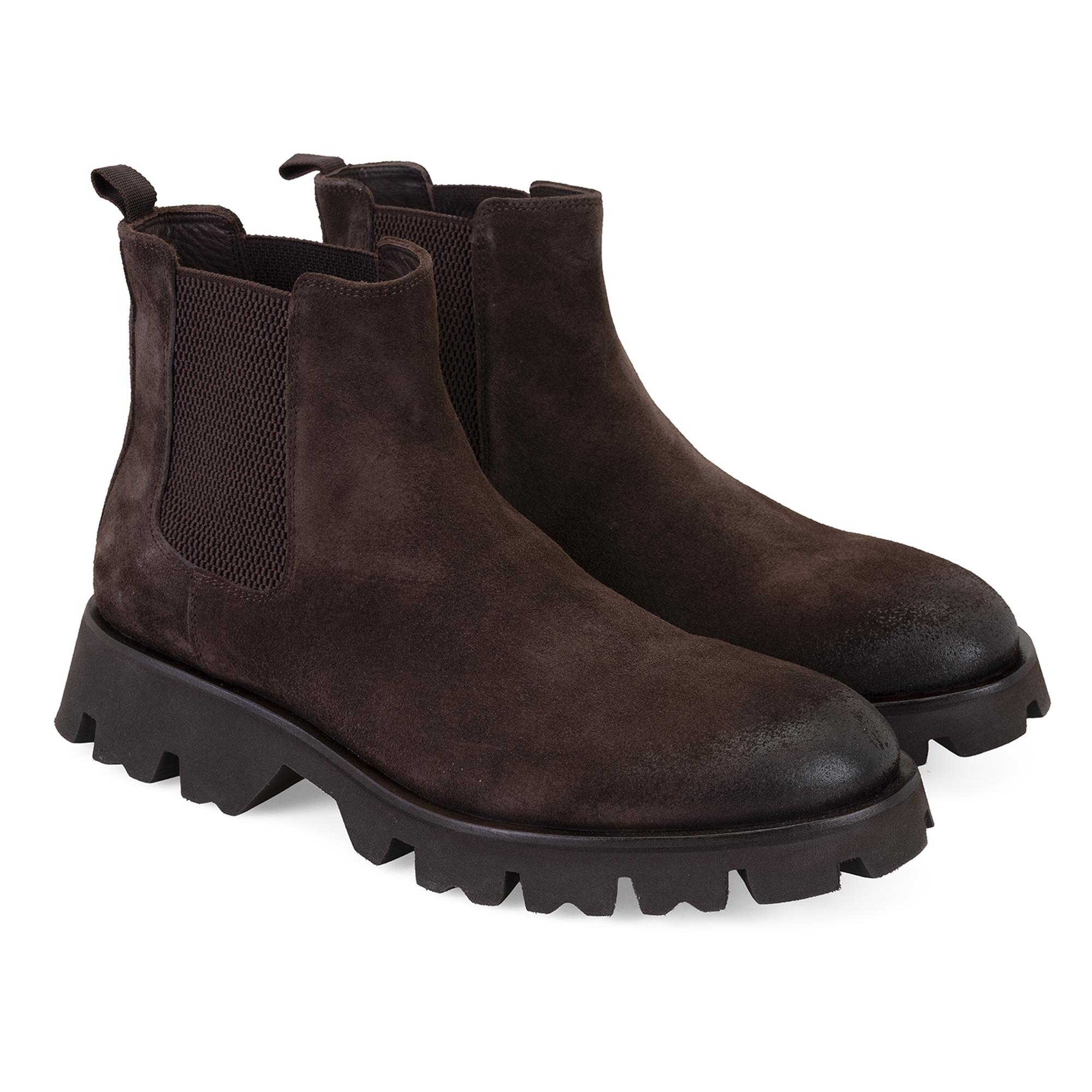 Everet Kahve Erkek Lastikli Deri Chelsea Bot