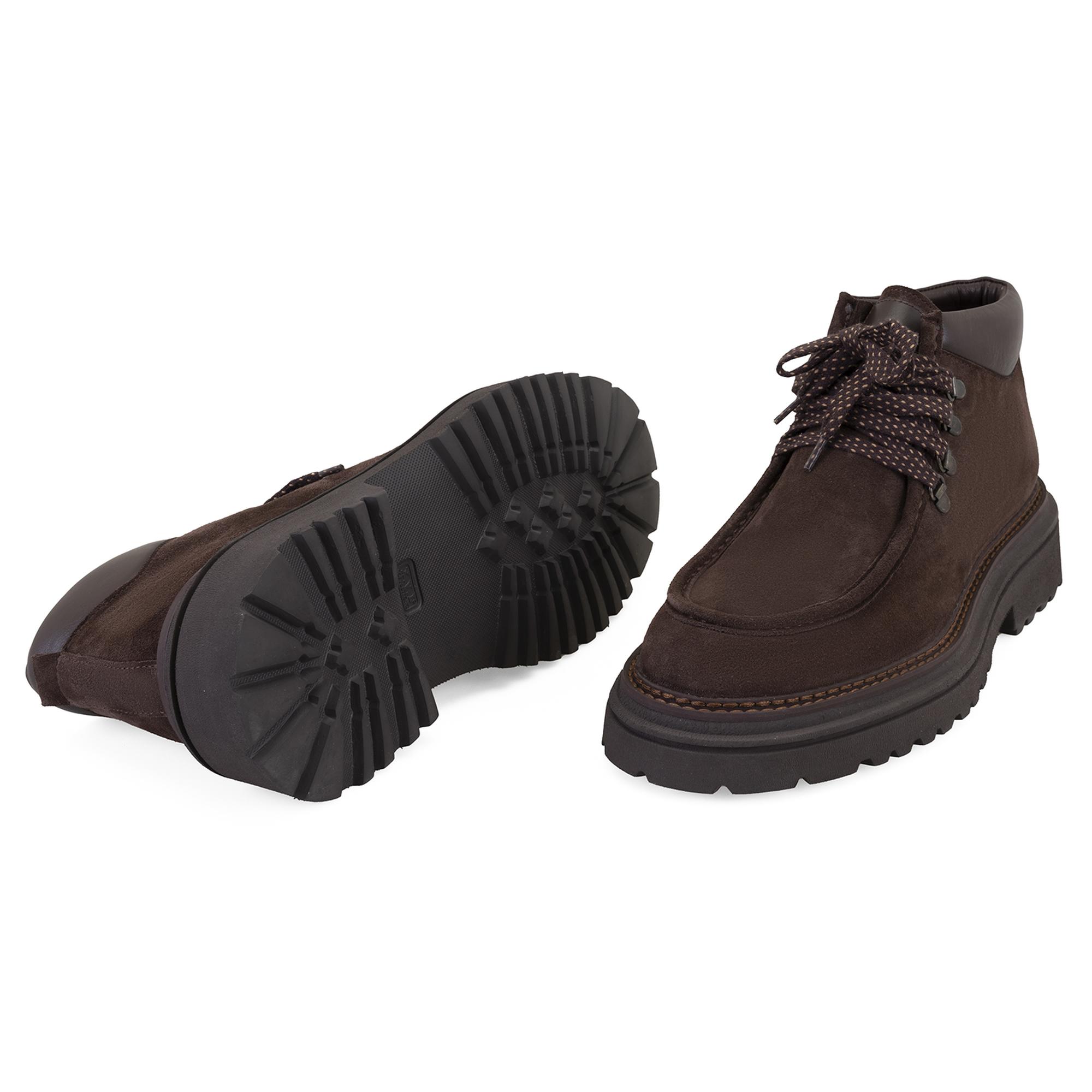 Ethen Kahve Erkek Bağcıklı Deri Bot