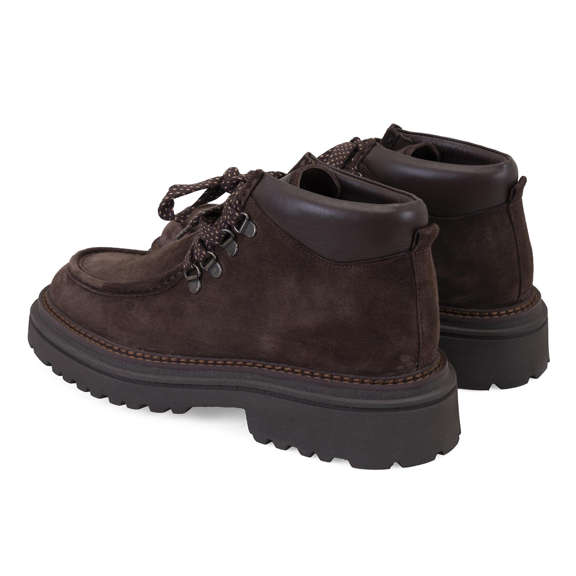 Ethen Kahve Erkek Bağcıklı Deri Bot