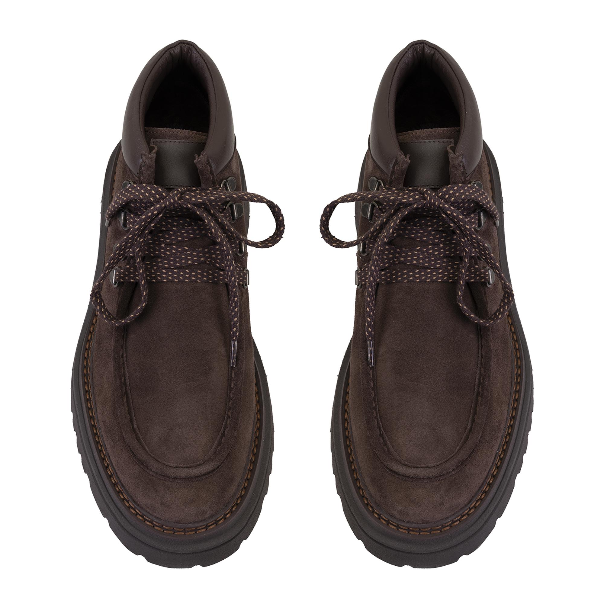 Ethen Kahve Erkek Bağcıklı Deri Bot