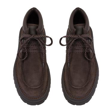  Ethen Kahve Erkek Bağcıklı Deri Bot