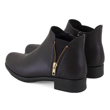  Karlee Kahve Kadın DesaComfort Fermuarlı Deri Bot