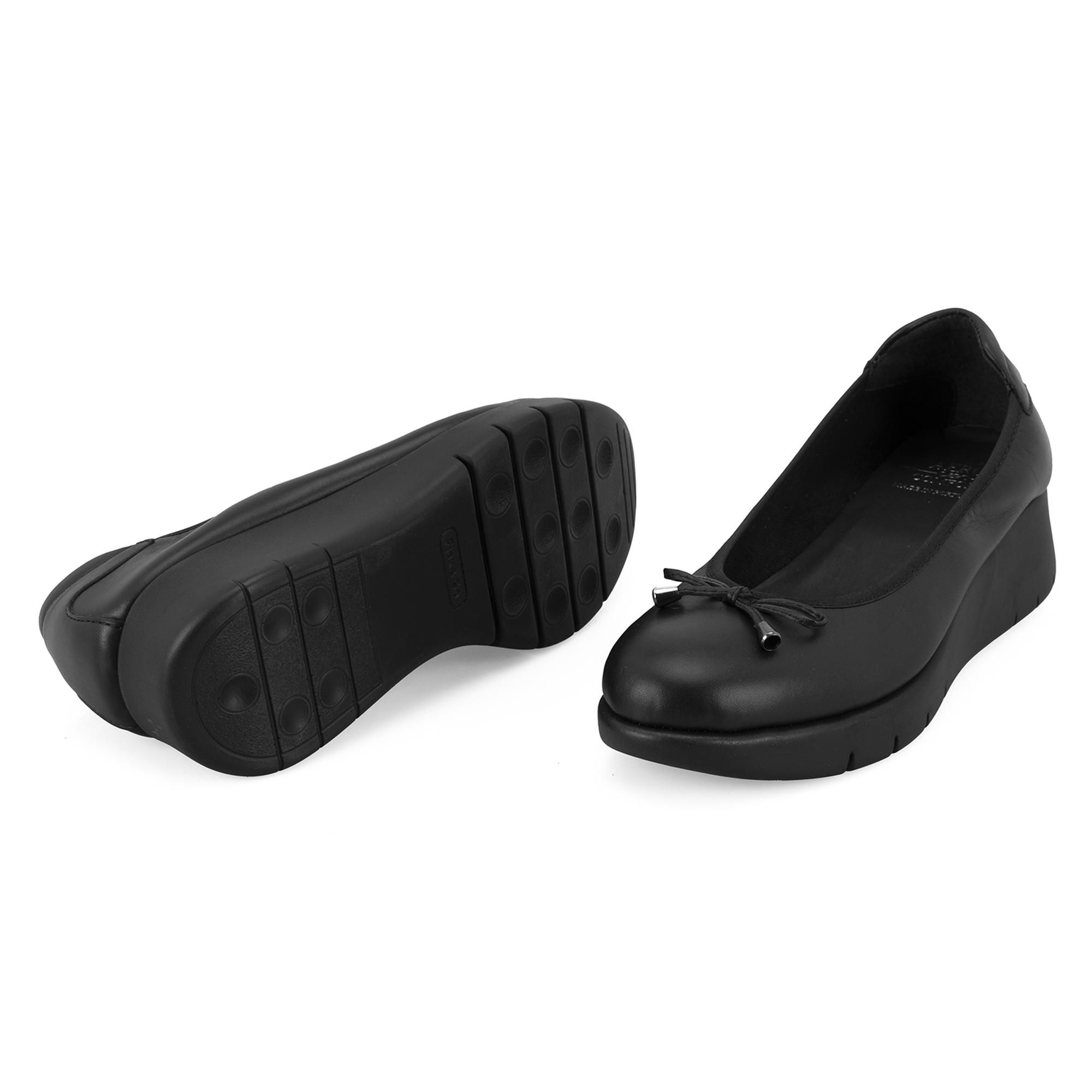 Kadın Siyah DesaComfort Deri Günlük Ayakkabı