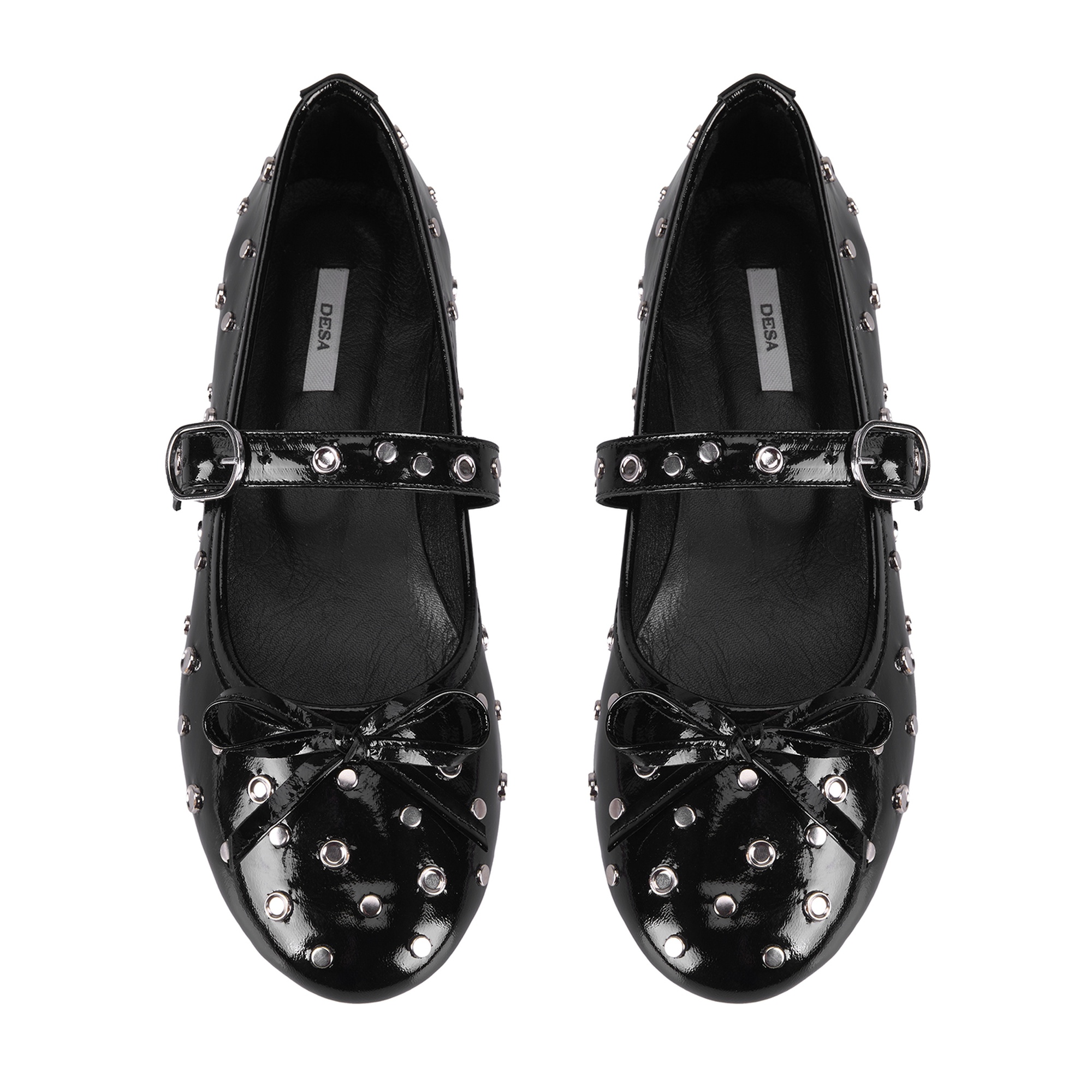 Kadın Siyah Mary Jane Deri Babet