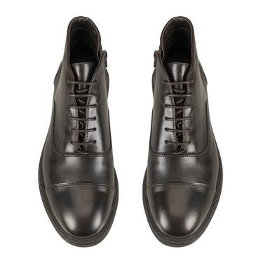  Corey Kahve Erkek Fermuarlı Deri Bot