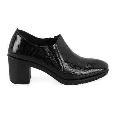  Kadın Siyah DesaComfort Topuklu Deri Günlük Ayakkabı