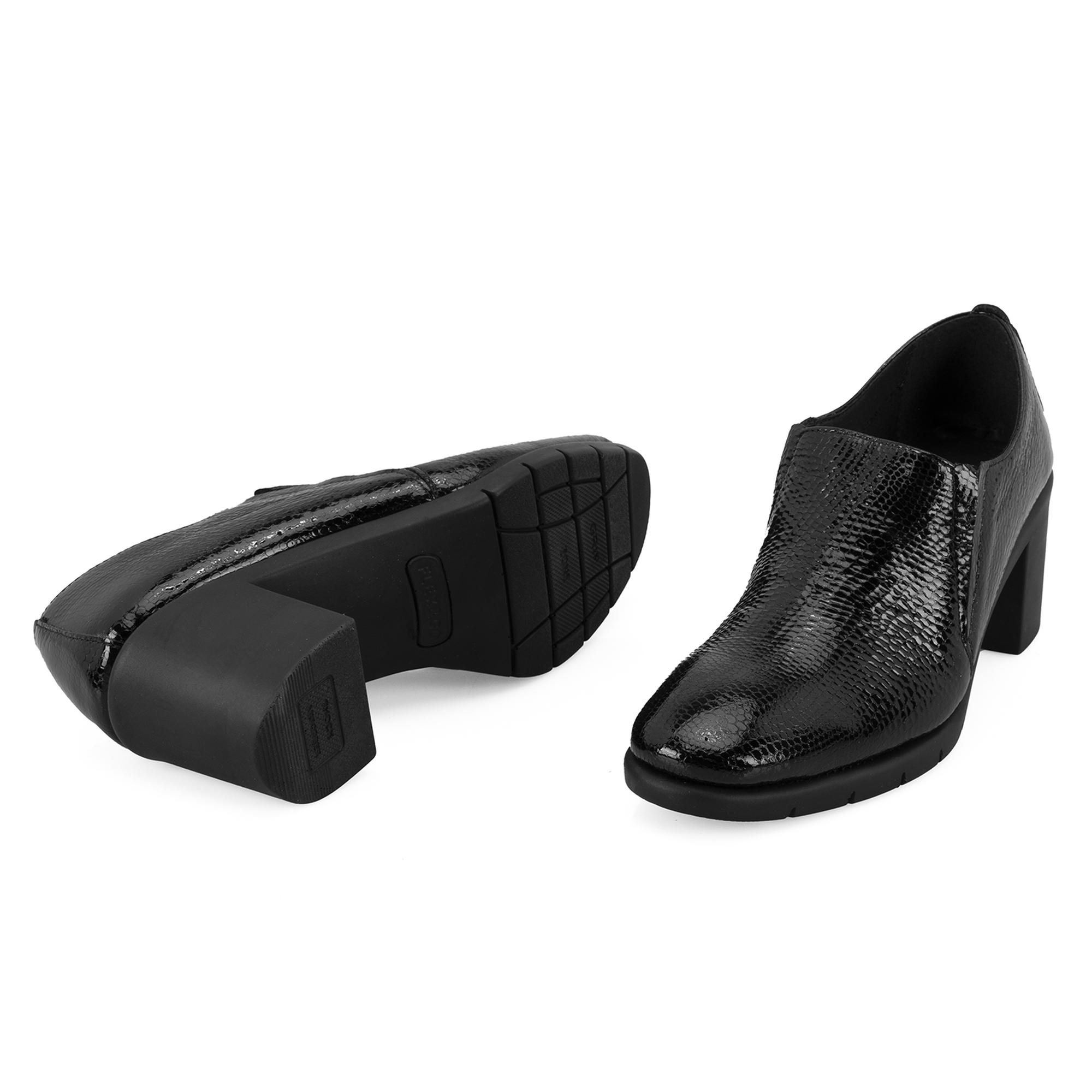 Kadın Siyah DesaComfort Topuklu Deri Günlük Ayakkabı