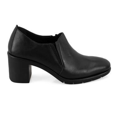  Kadın Siyah DesaComfort Topuklu Deri Günlük Ayakkabı