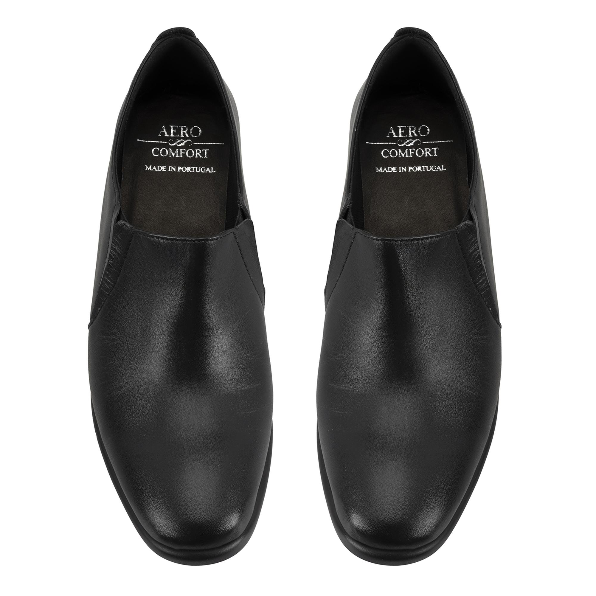 Kadın Siyah DesaComfort Topuklu Deri Günlük Ayakkabı