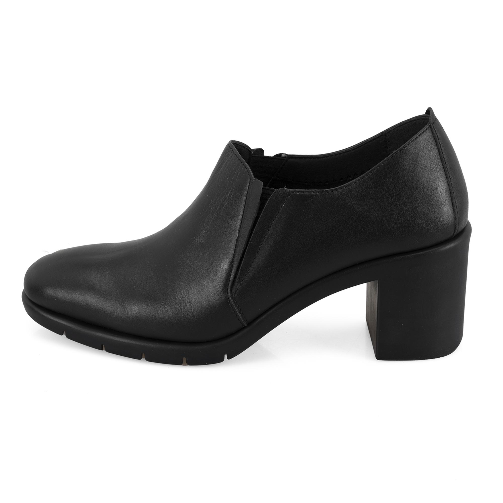 Kadın Siyah DesaComfort Topuklu Deri Günlük Ayakkabı