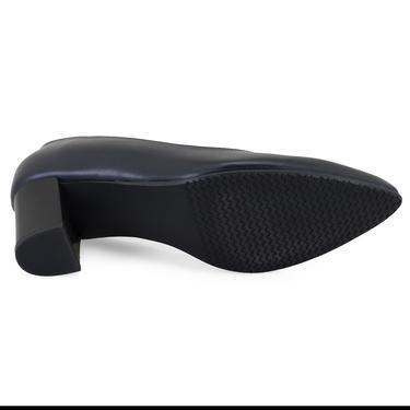  Kadın Lacivert DesaComfort Topuklu Deri Klasik Ayakkabı