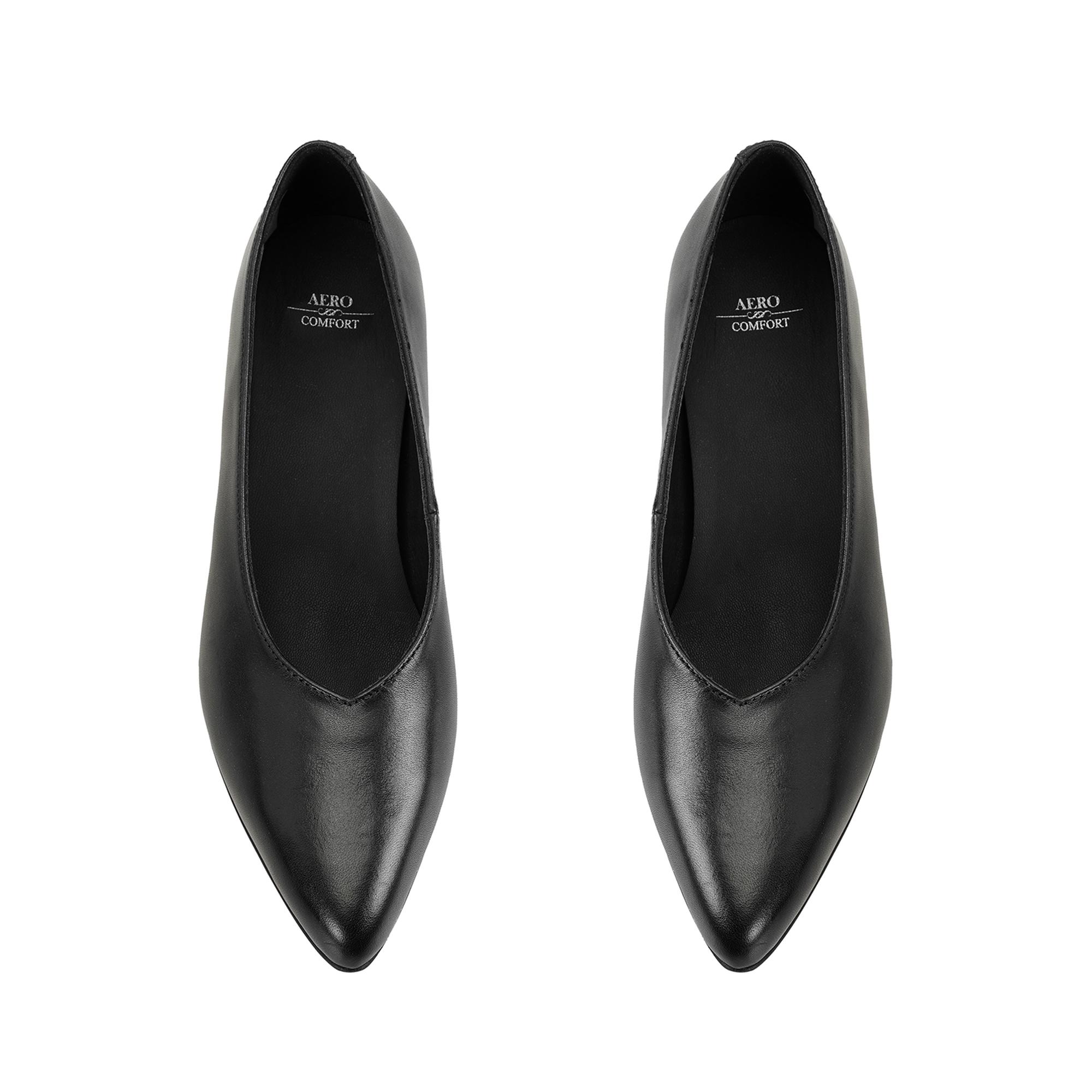 Kadın Siyah DesaComfort Topuklu Deri Klasik Ayakkabı