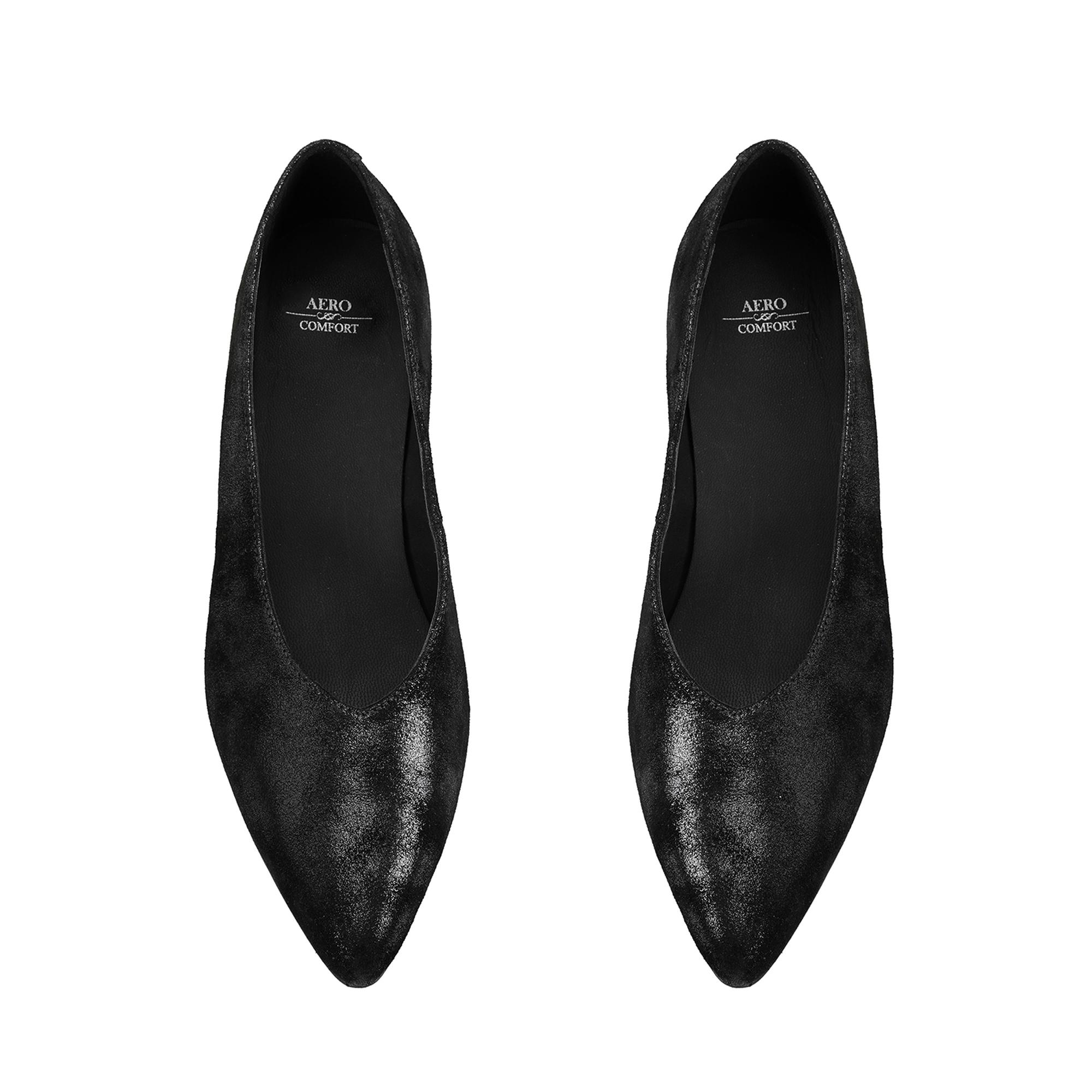 Kadın Siyah DesaComfort Topuklu Süet Deri Klasik Ayakkabı