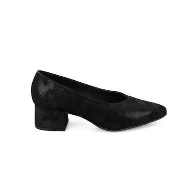  Kadın Siyah DesaComfort Topuklu Süet Deri Klasik Ayakkabı