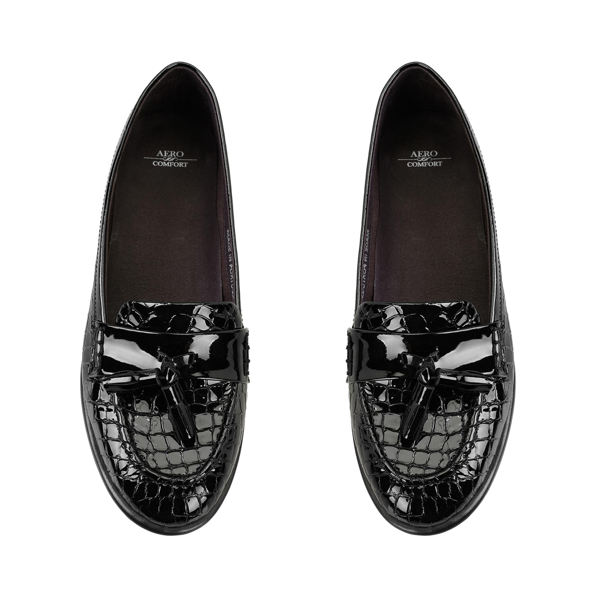 Kadın Siyah DesaComfort Aksesuar Detaylı Deri Loafer