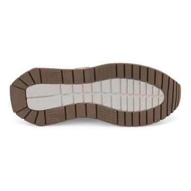  Kadın Bej Süet Deri Spor Ayakkabı