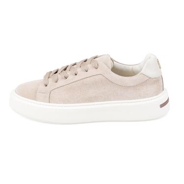  Kadın Bej Süet Deri Spor Ayakkabı