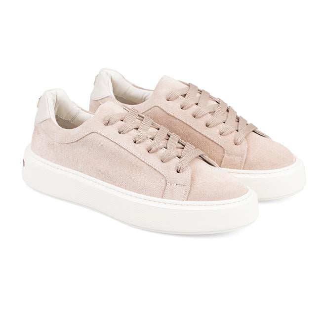  Kadın Bej Süet Deri Spor Ayakkabı