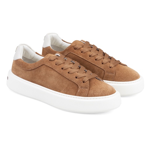  Kadın Taba Süet Deri Spor Ayakkabı