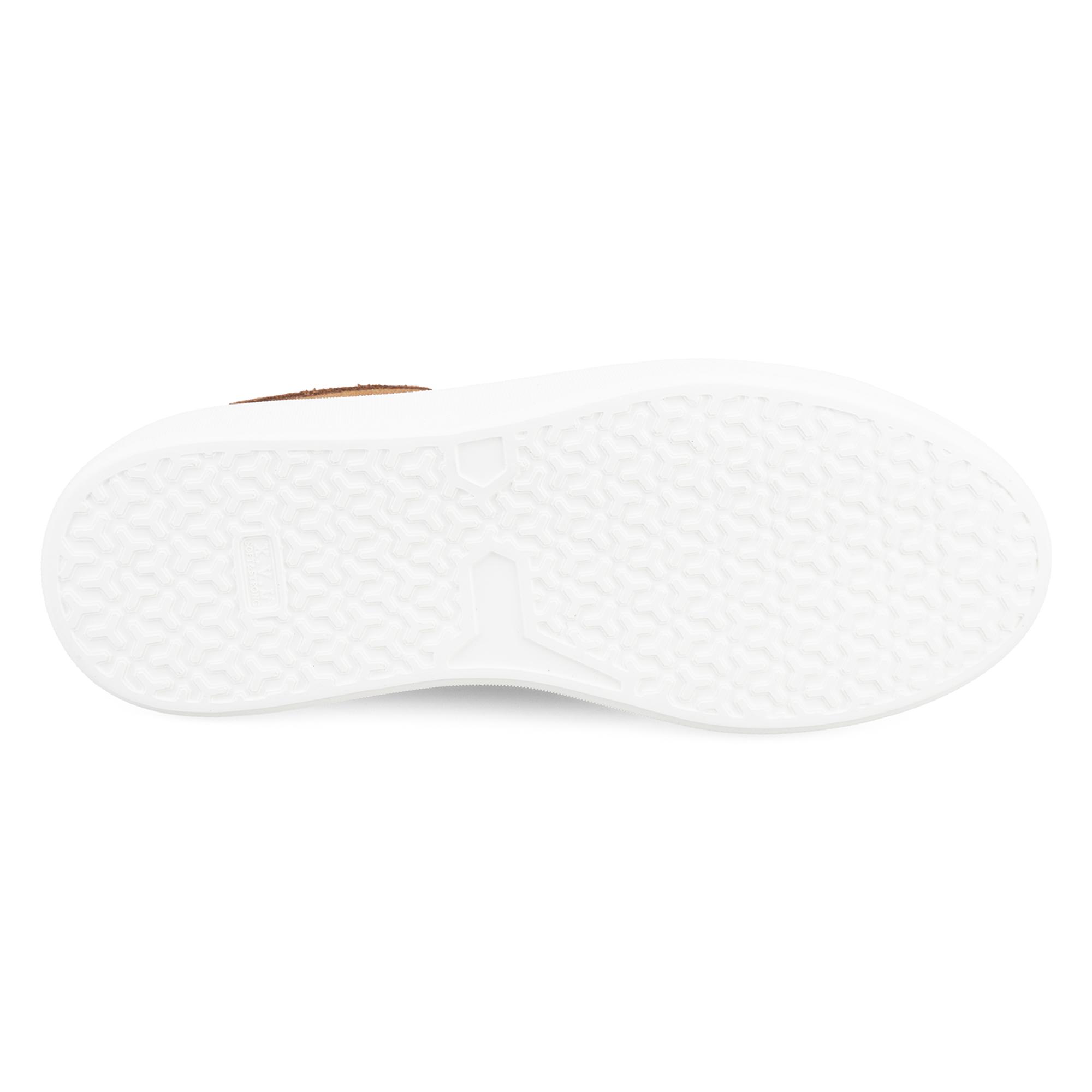 Kadın Taba Süet Deri Spor Ayakkabı