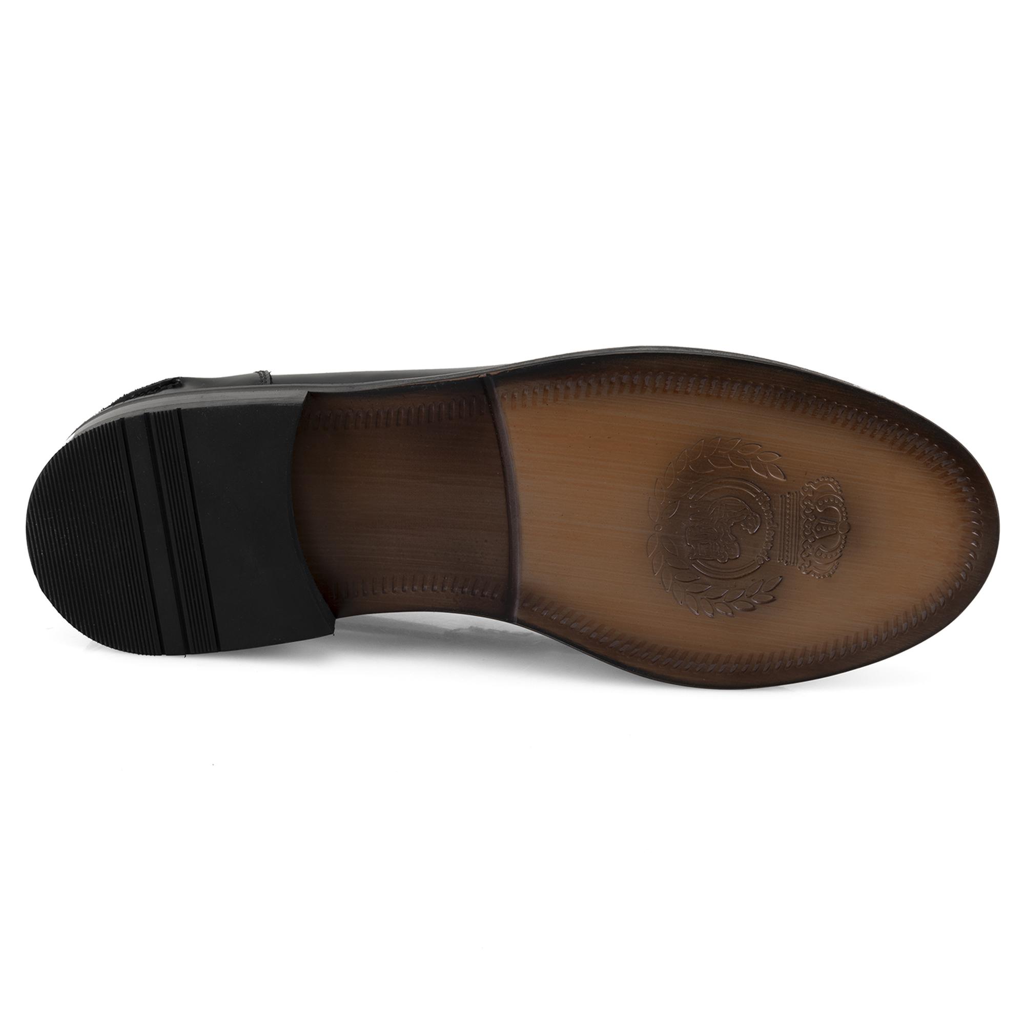 Jimmy Siyah Erkek Deri Loafer