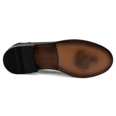  Jimmy Siyah Erkek Deri Loafer