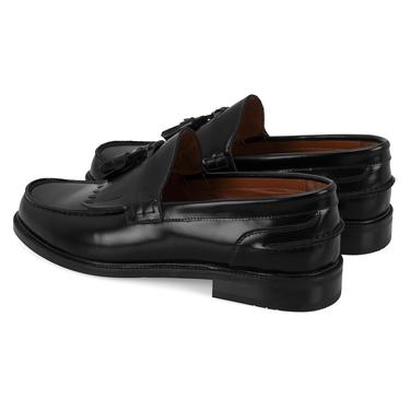  Jimmy Siyah Erkek Deri Loafer