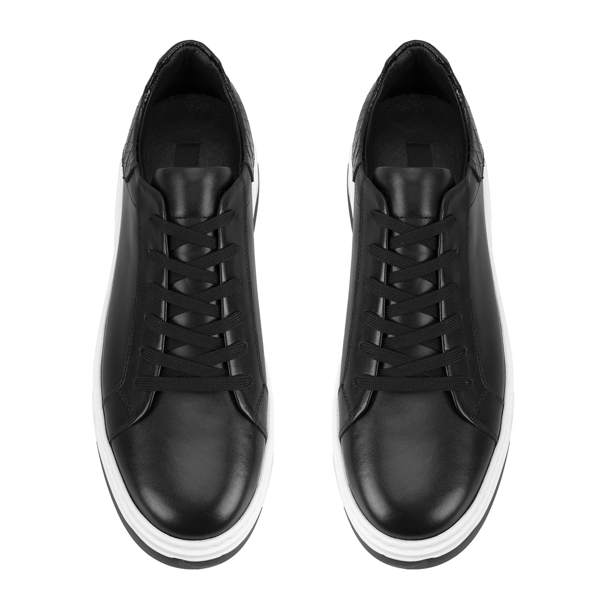 Dallin Siyah Erkek Deri Spor Ayakkabı