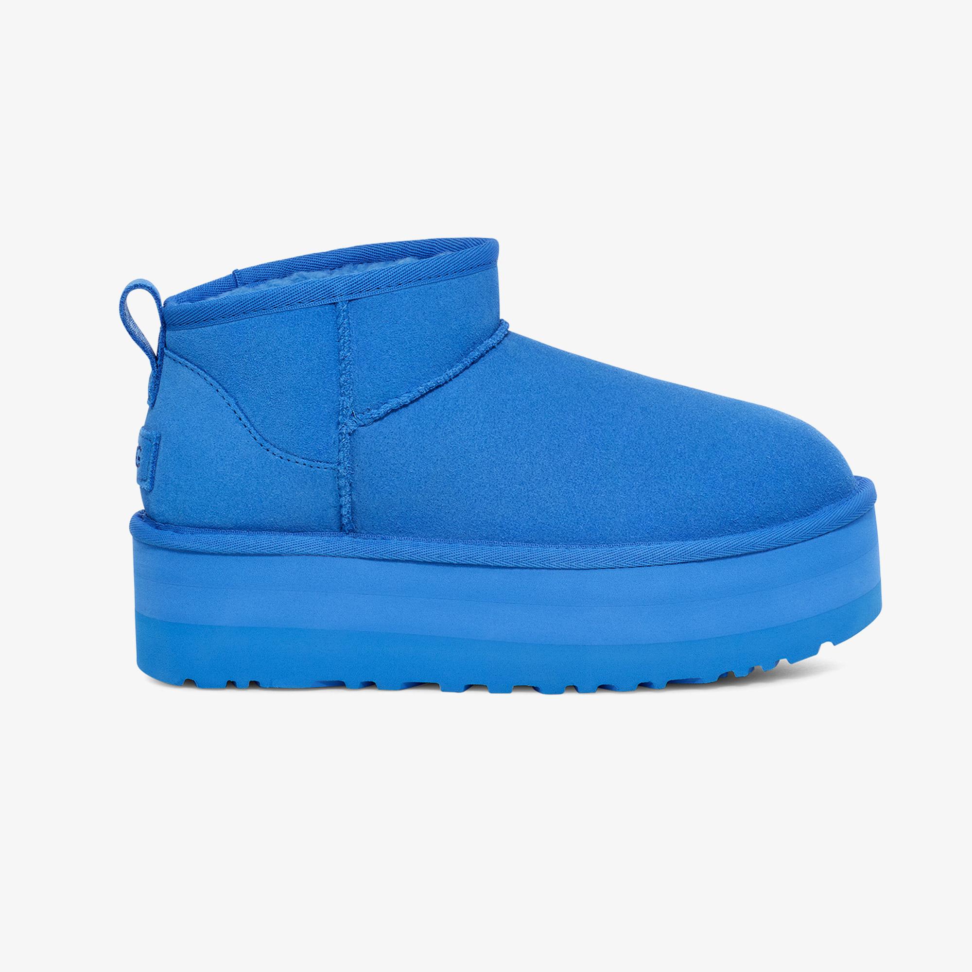 UGG Classic Ultra Mini Platform Kadın Mavi Bot