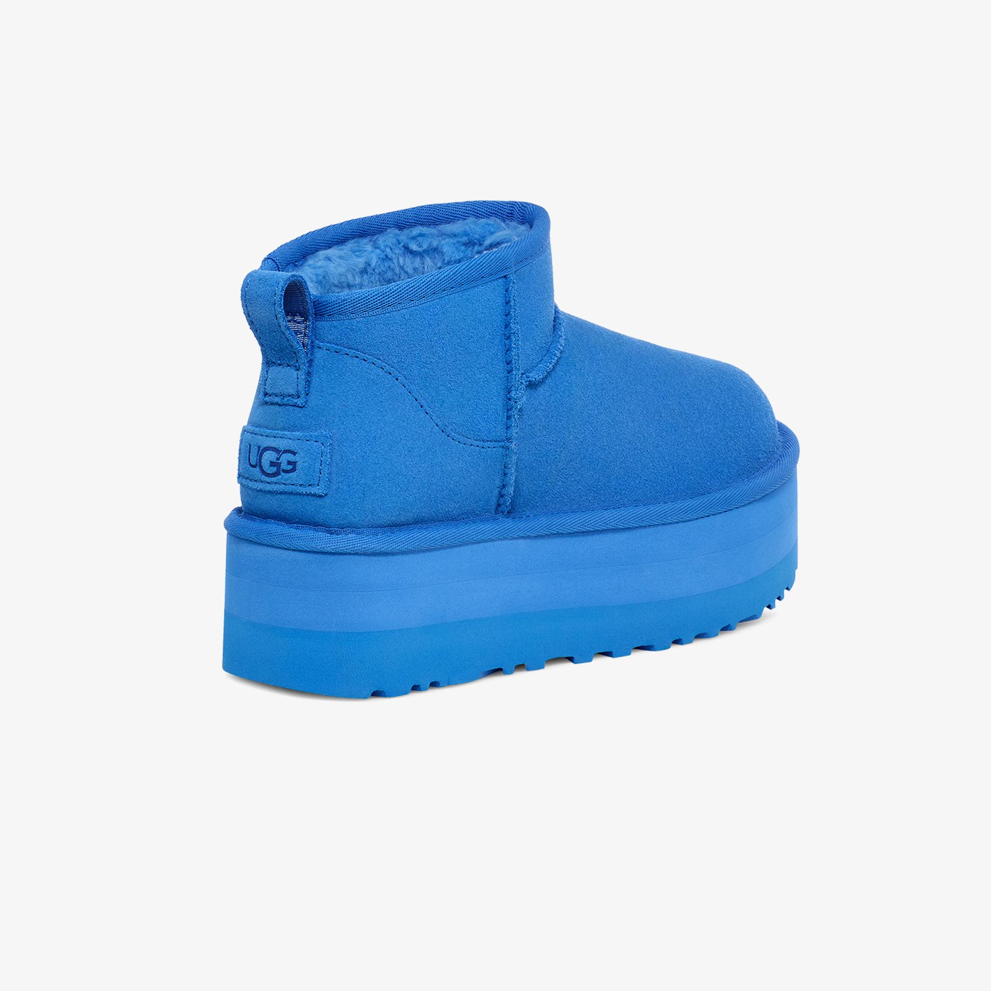 UGG Classic Ultra Mini Platform Kadın Mavi Bot