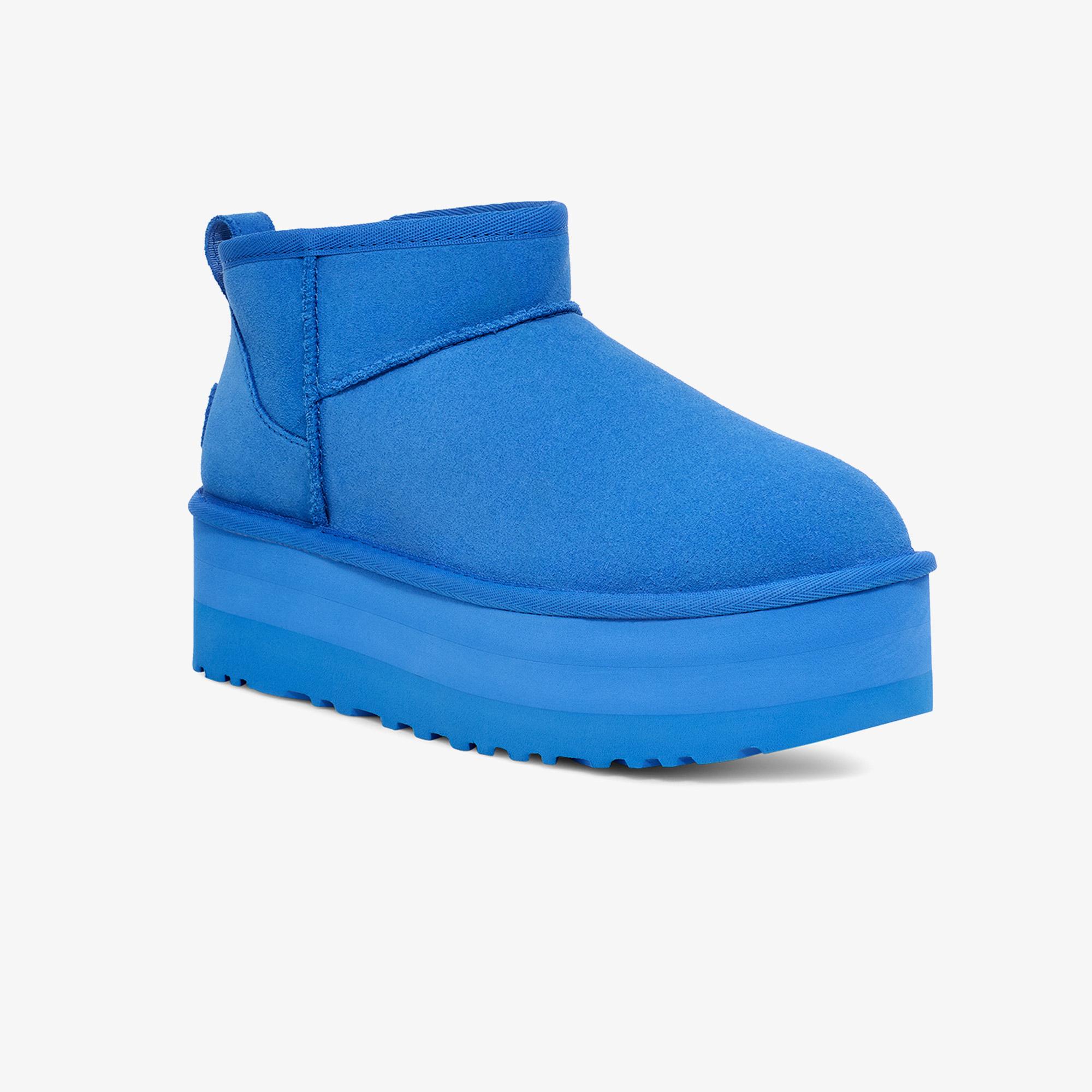 UGG Classic Ultra Mini Platform Kadın Mavi Bot