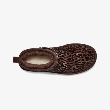 UGG Classic Mini Caspian Leopar Desenli Kadın Kahverengi Bot