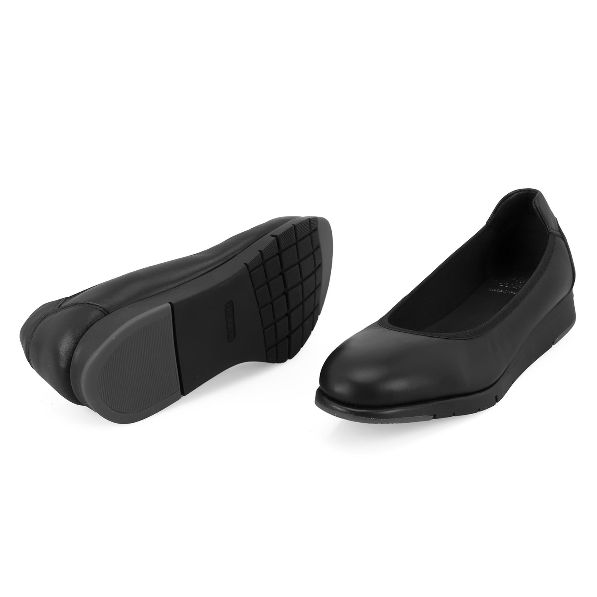 Kadın Siyah DesaComfort Deri Günlük Ayakkabı