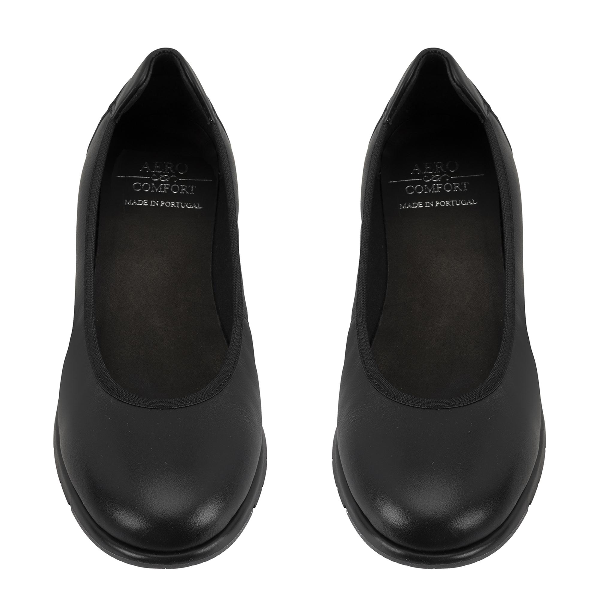 Kadın Siyah DesaComfort Deri Günlük Ayakkabı