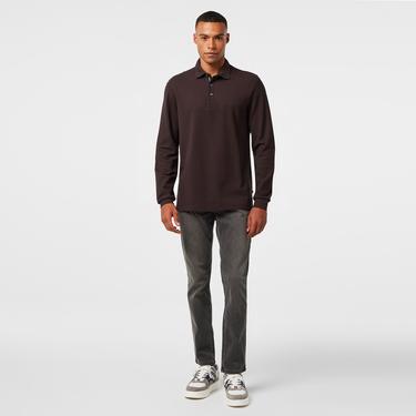  Nautica Erkek Kahverengi Uzun Kollu Polo