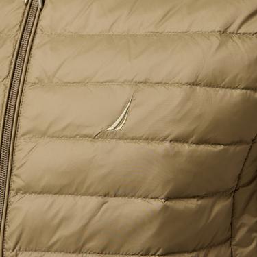  Nautica Erkek Haki Su Kaydırma Özellikli Kaz Tüyü Yelek